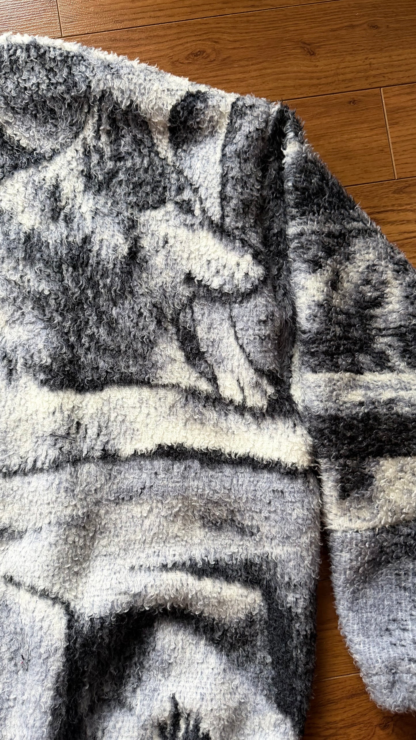 Fuzzy Wolf Crewneck