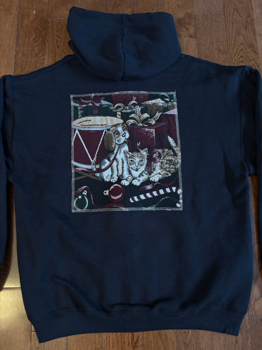 Cat and dog zip-up LG