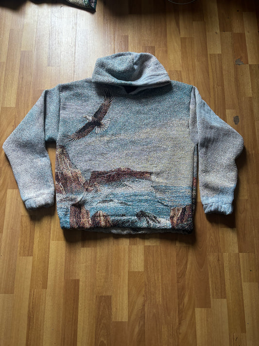 Lighthouse blanket hoodie Lg