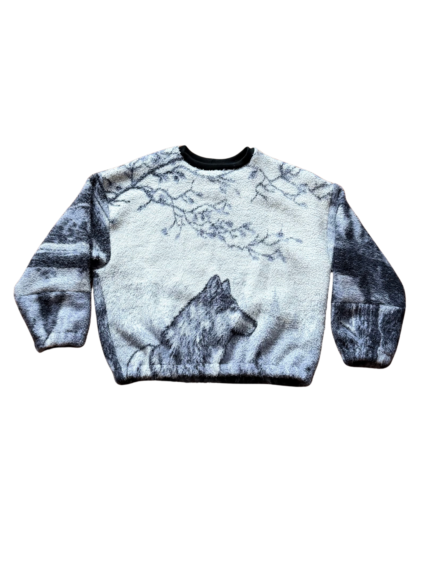 Fuzzy Wolf Crewneck
