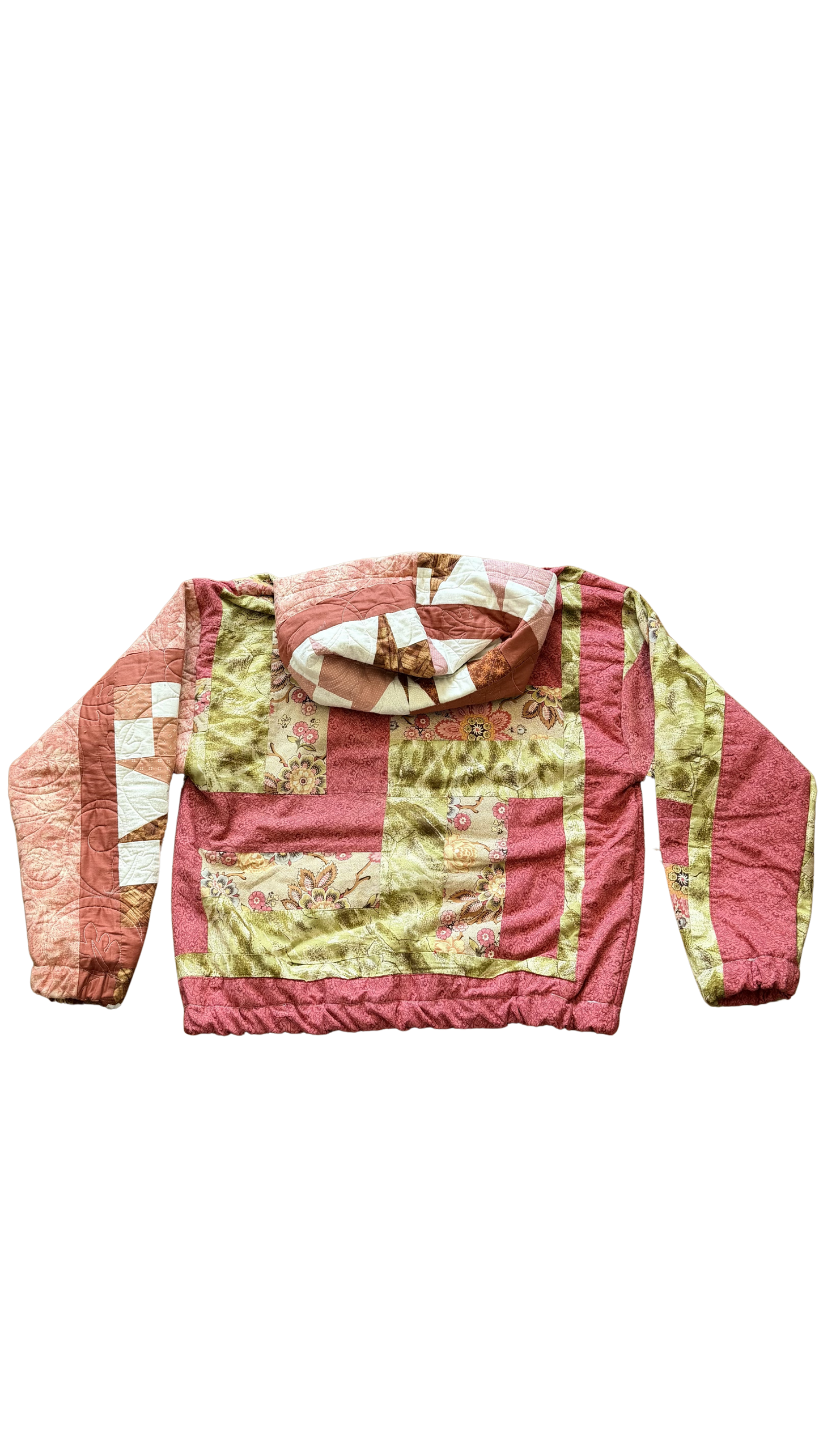 Pink Quilted Hoodie