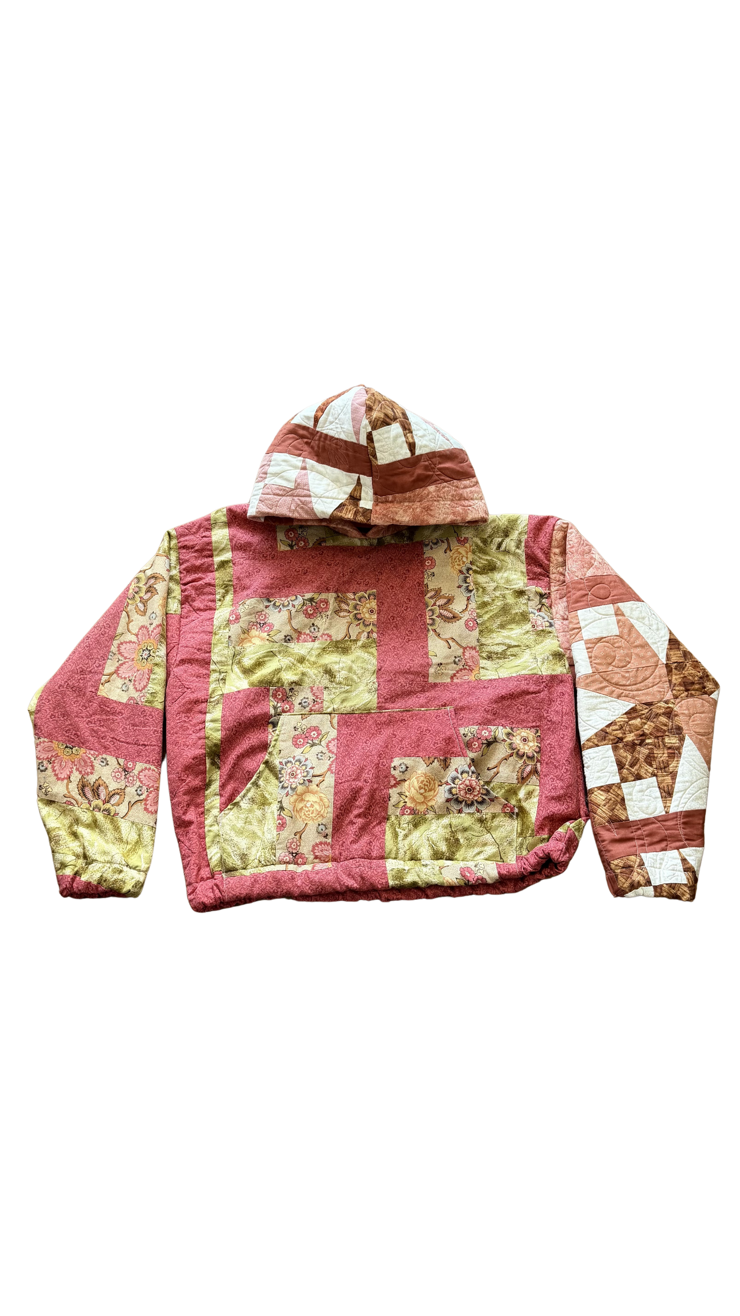 Pink Quilted Hoodie
