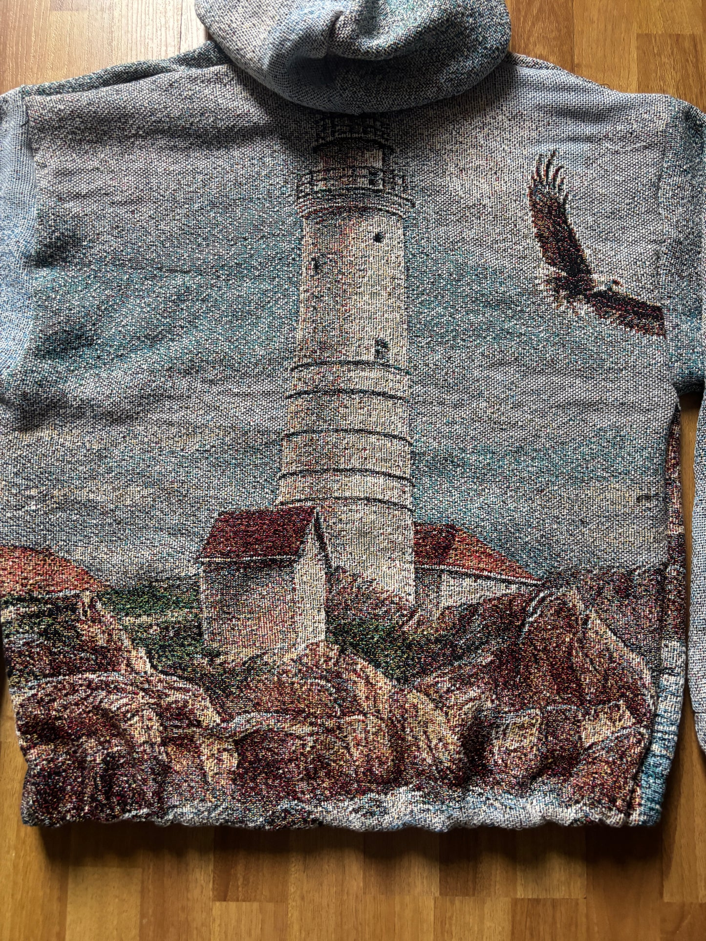 Lighthouse blanket hoodie Lg
