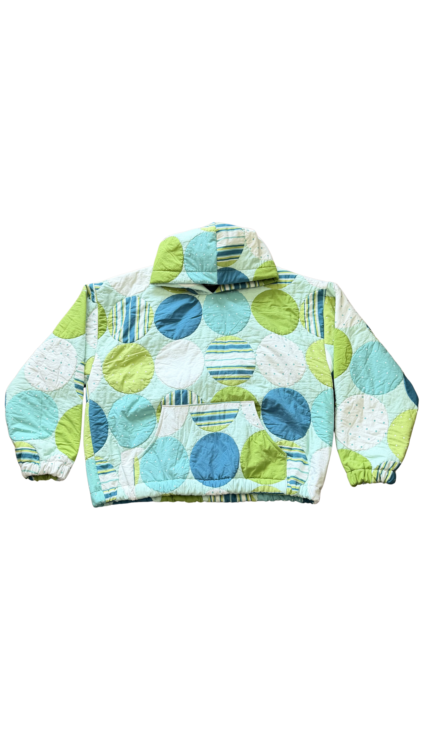 Large Polka Dot Quilt Hoodie