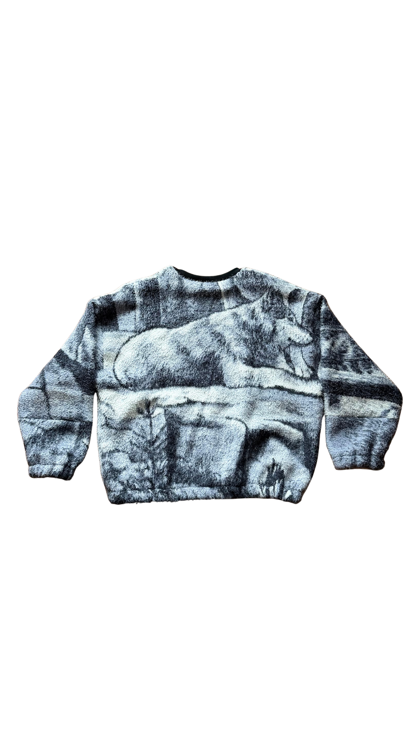 Fuzzy Wolf Crewneck