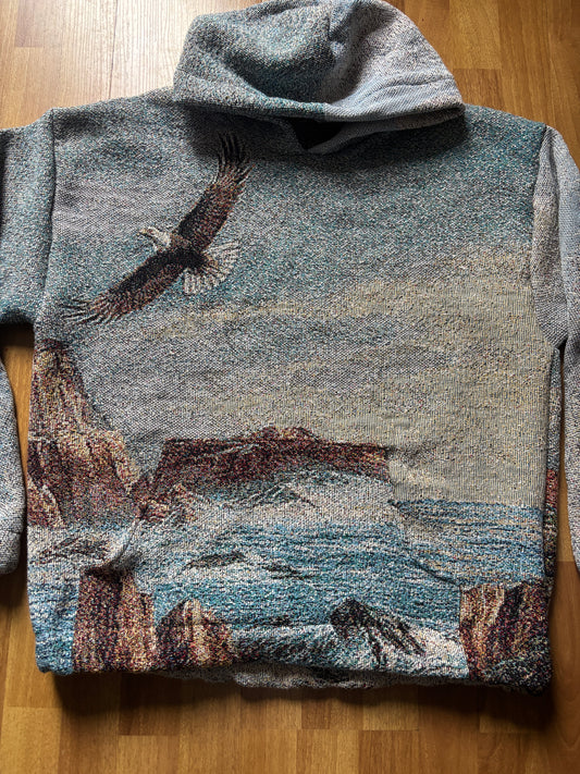 Lighthouse blanket hoodie Lg
