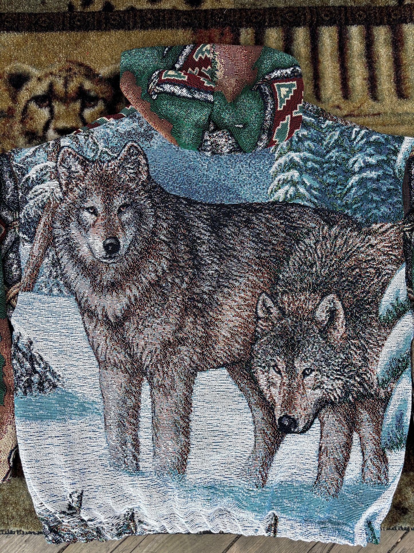 Wolf Lodge Blanket Sweater