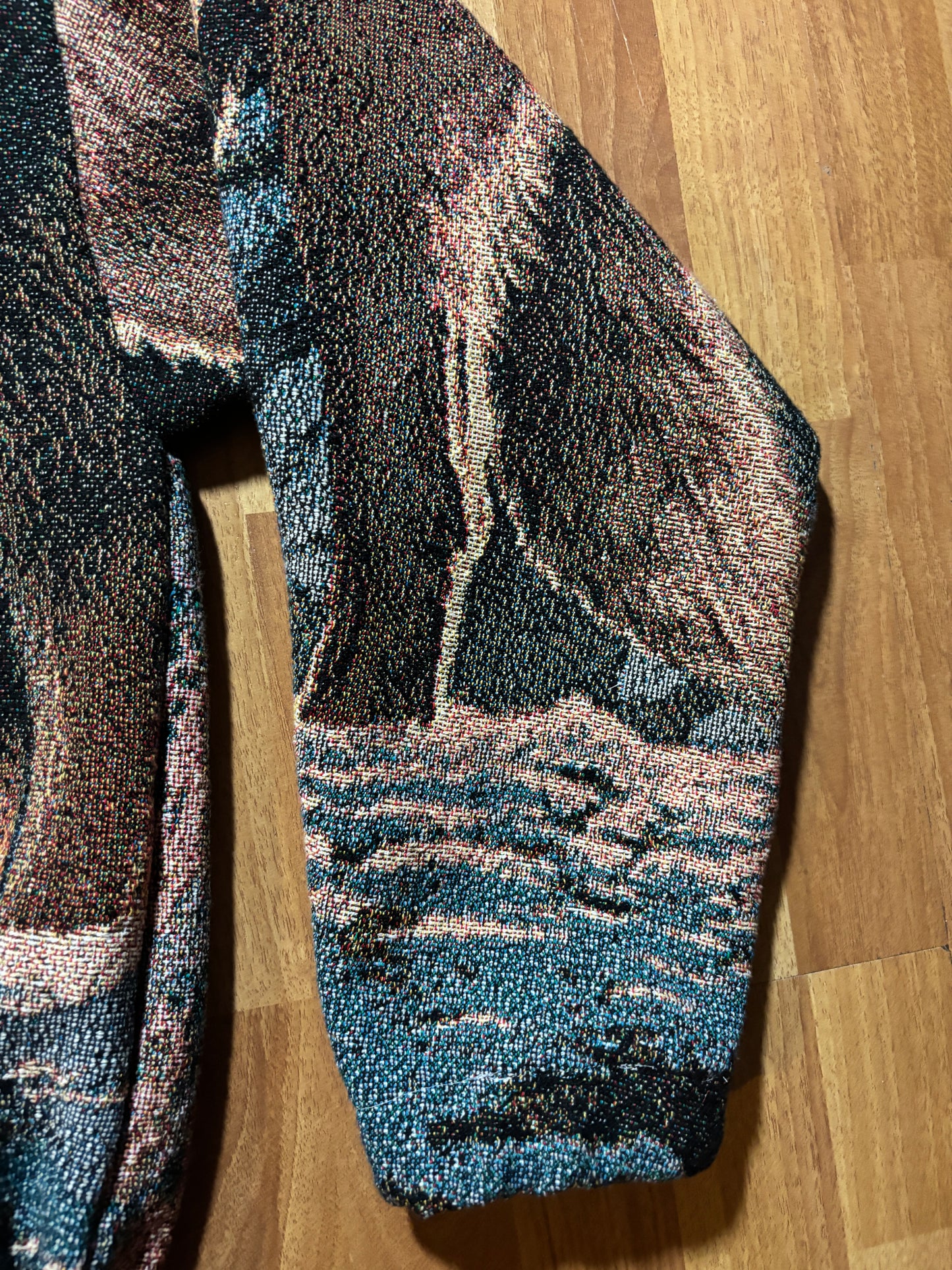 Sunset Wolves Blanket Sweater XL