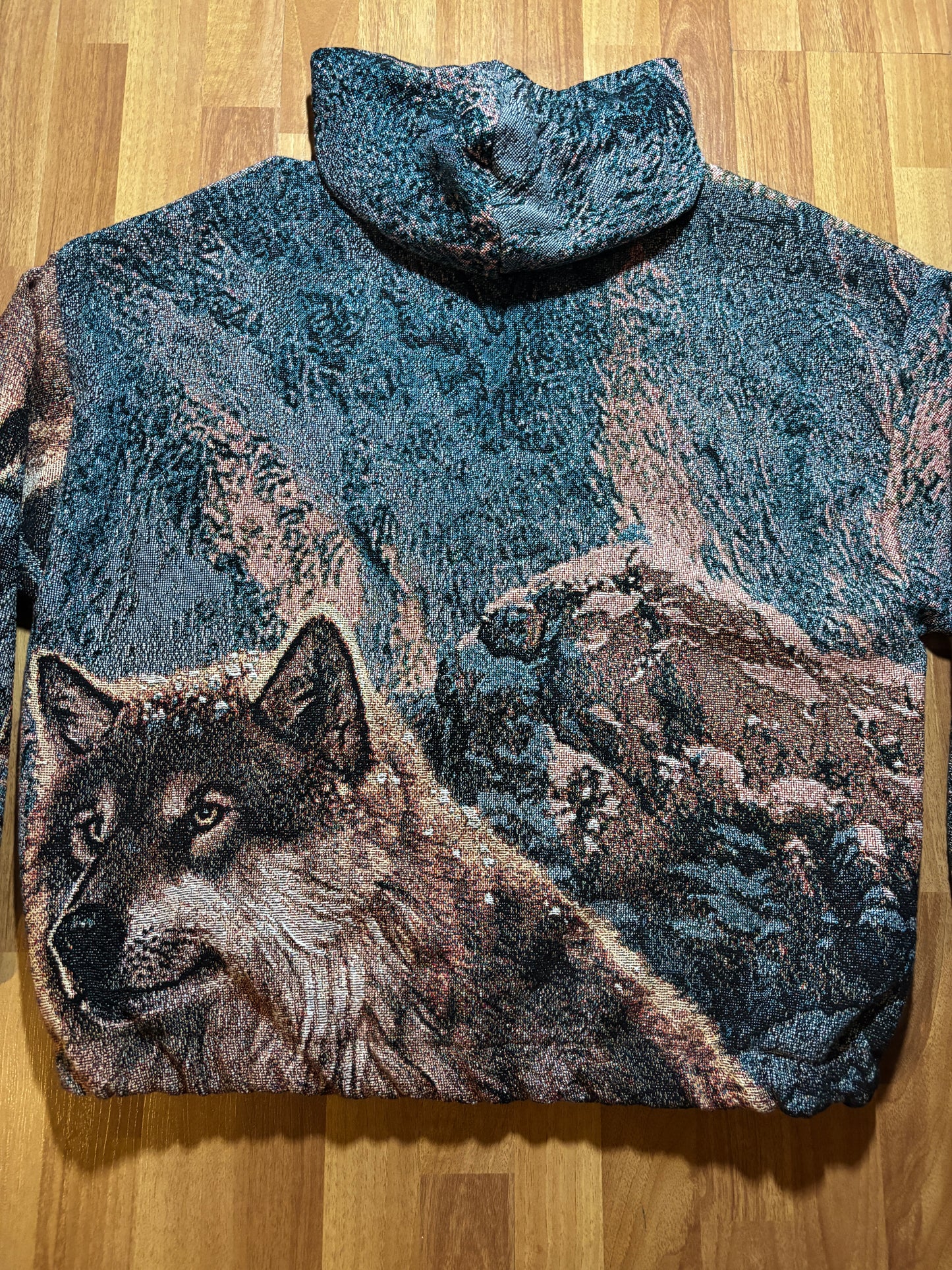 Sunset Wolves Blanket Sweater XL
