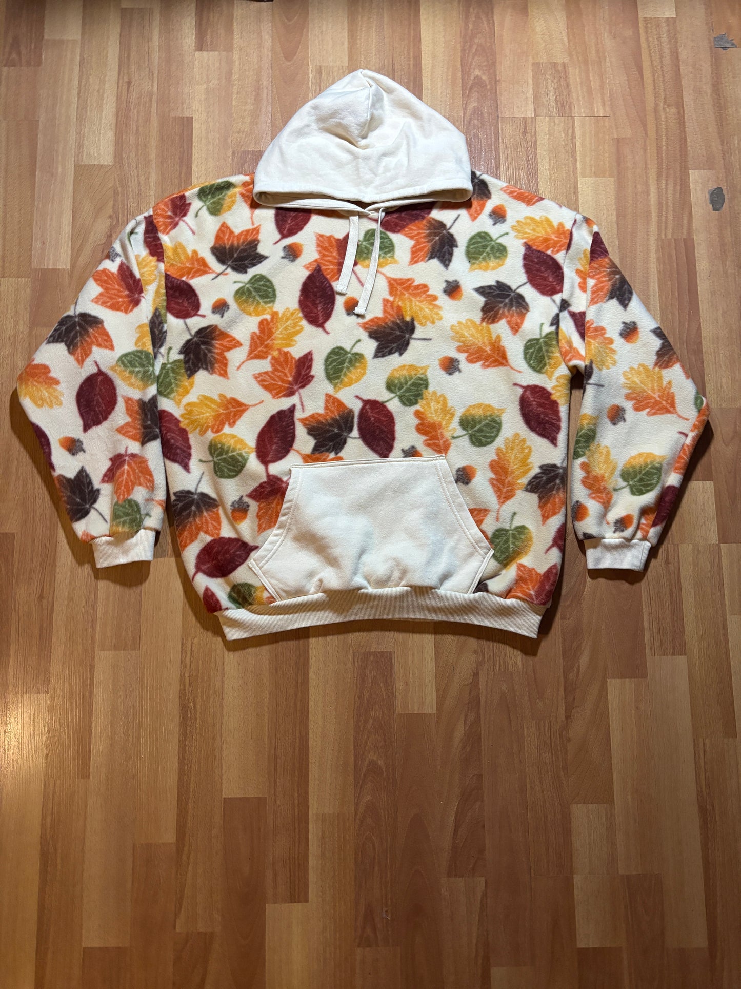 Fall Leaves Fleece Hoodie XL