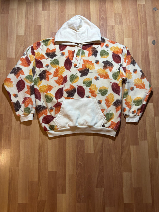 Fall Leaves Fleece Hoodie XL