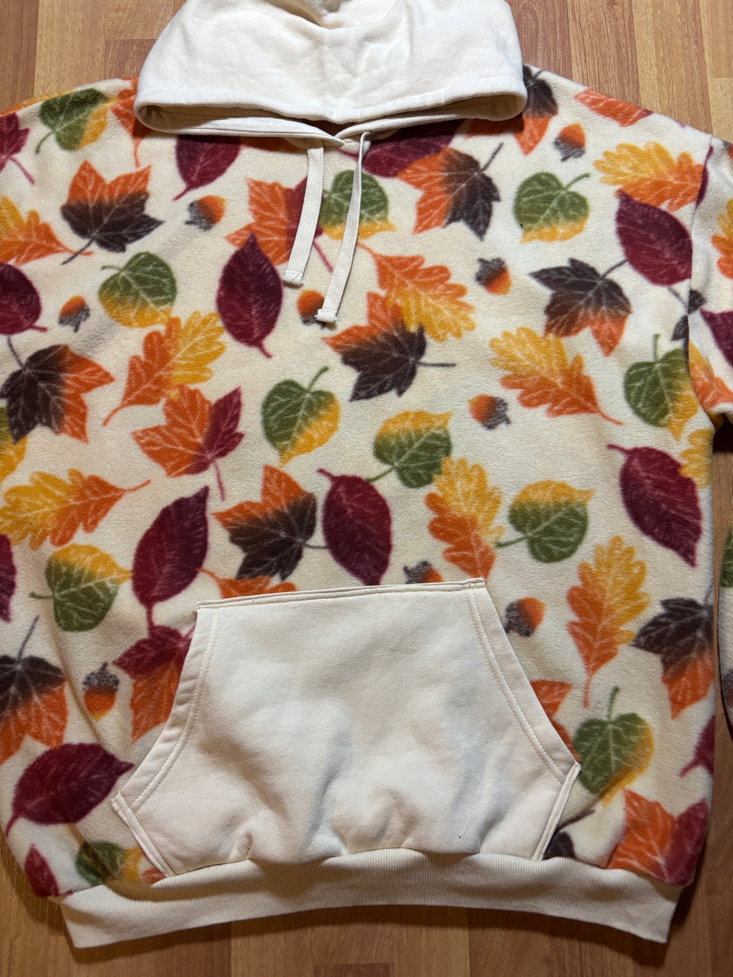 Fall Leaves Fleece Hoodie XL