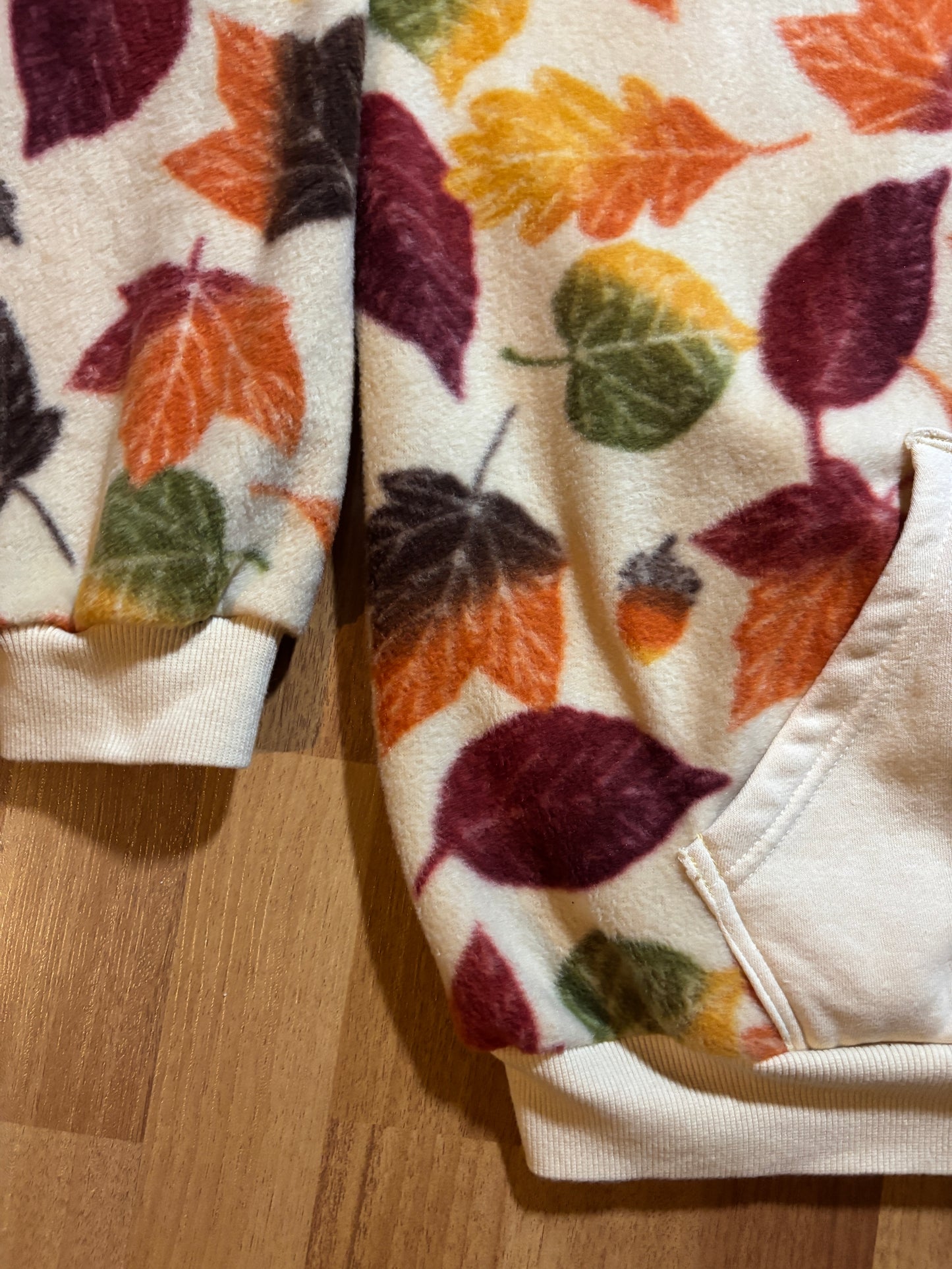 Fall Leaves Fleece Hoodie XL
