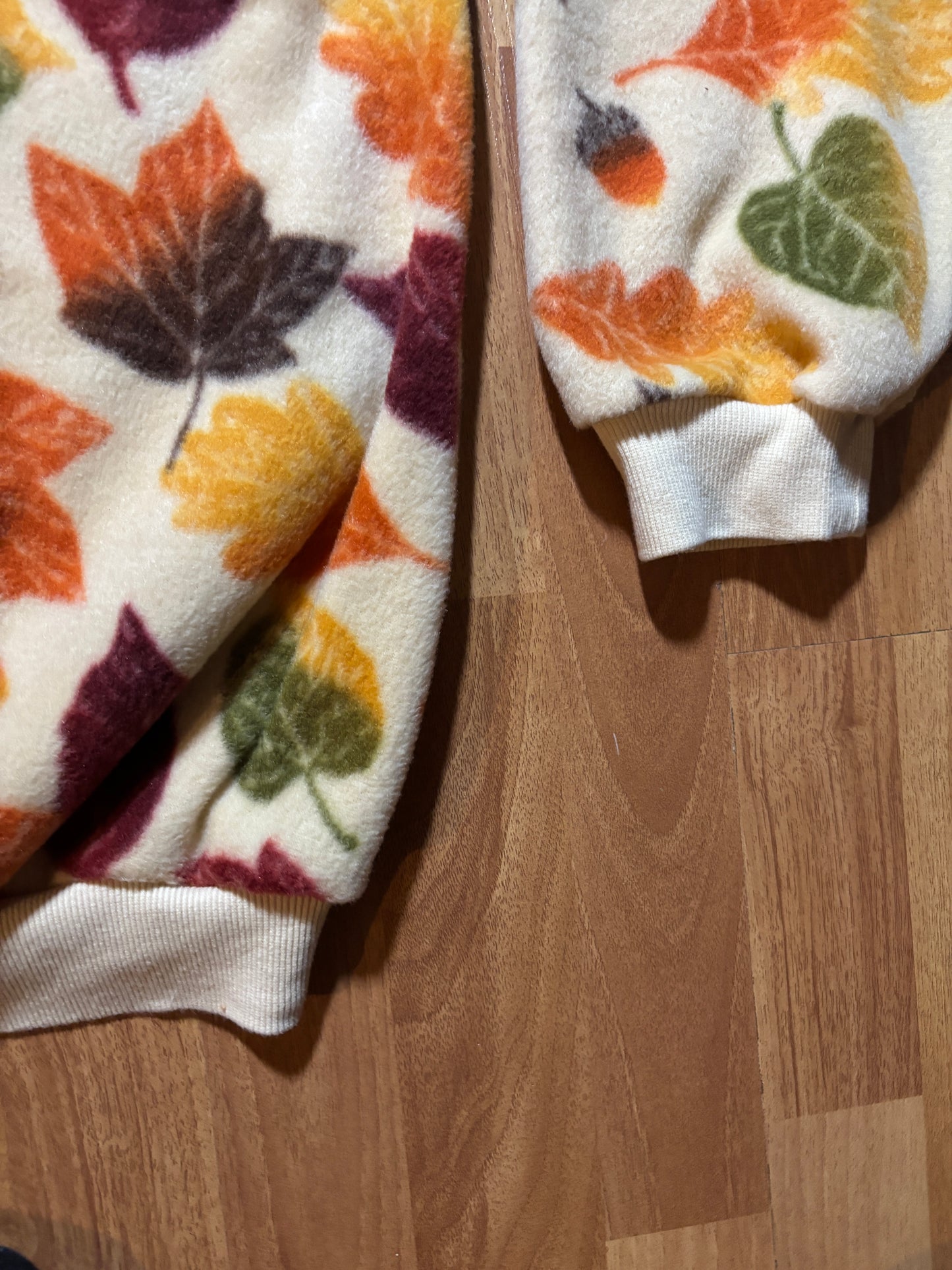 Fall Leaves Fleece Hoodie XL