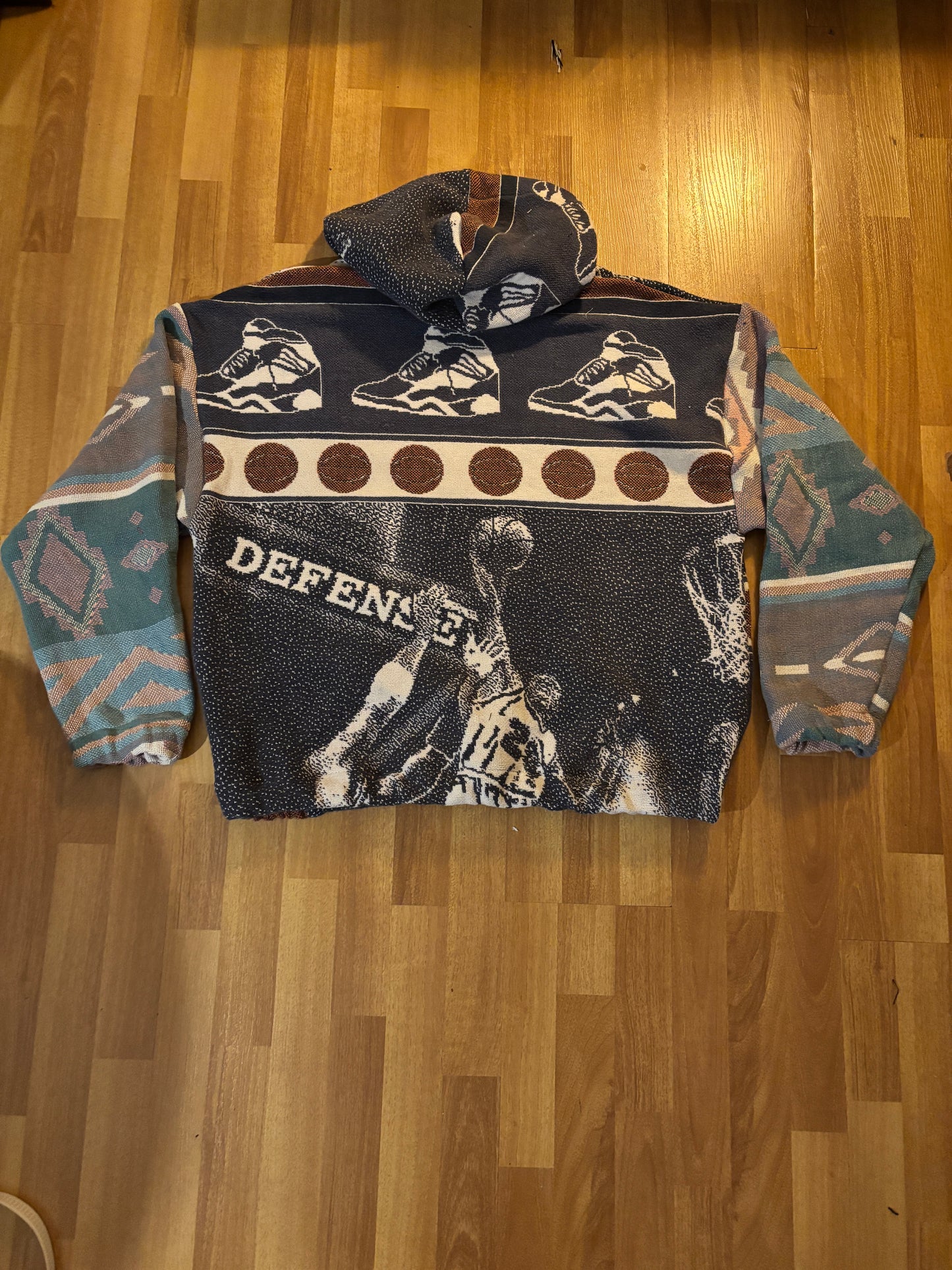 Basketball Blanket Sweater XL