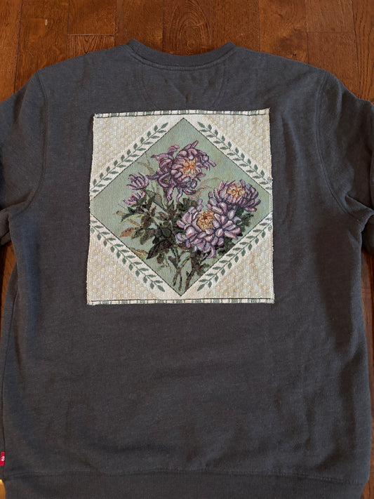 Flowers Patch Crewneck Med