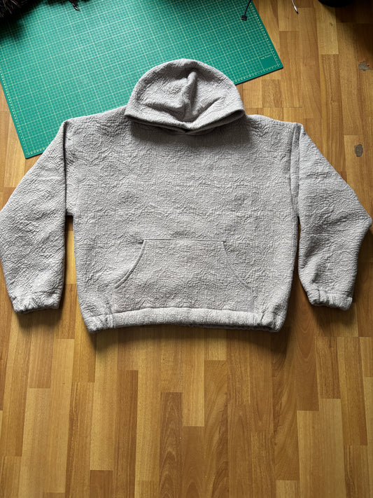 Grey Quilt Hoodie XL