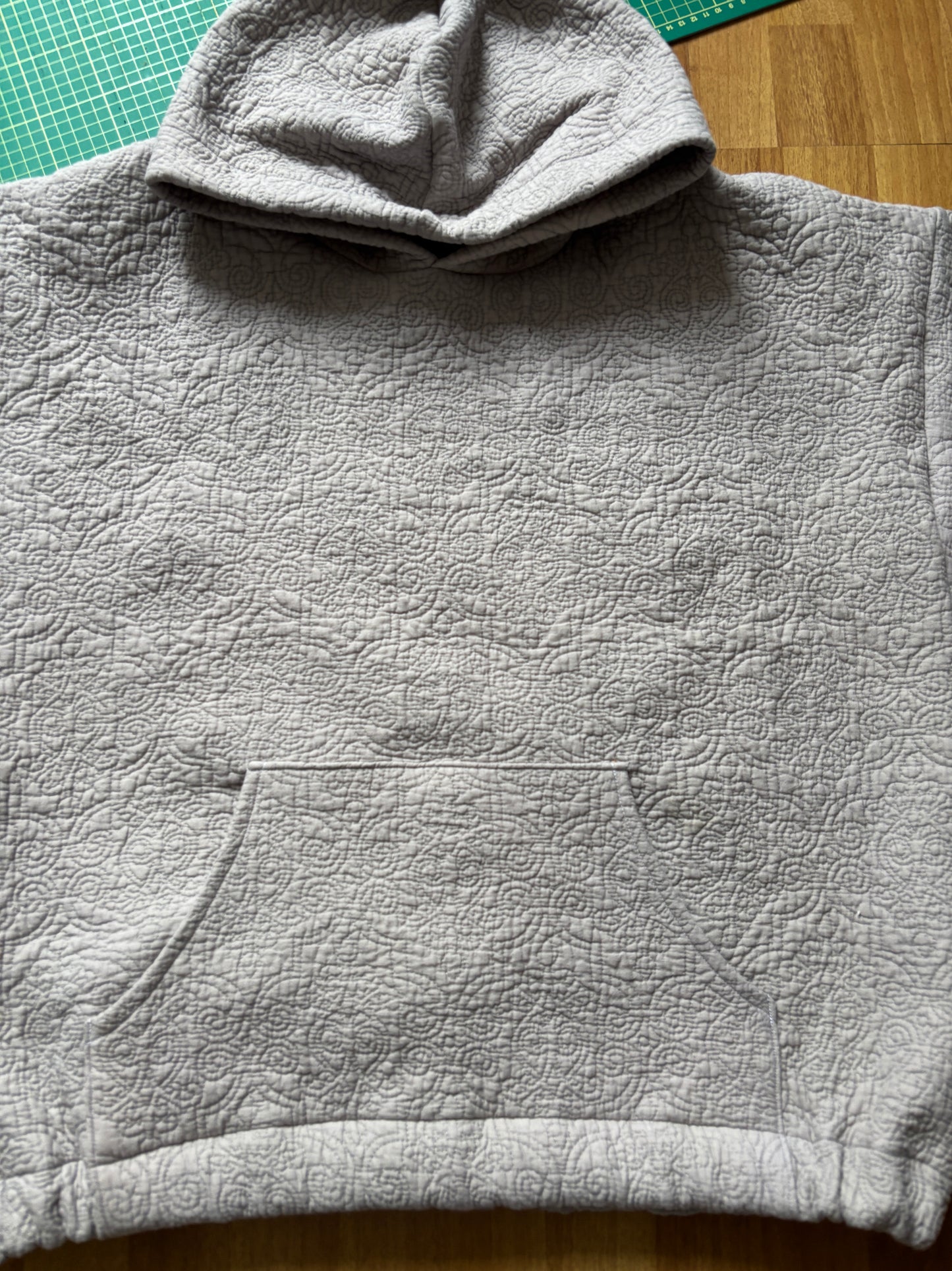 Grey Quilt Hoodie XL