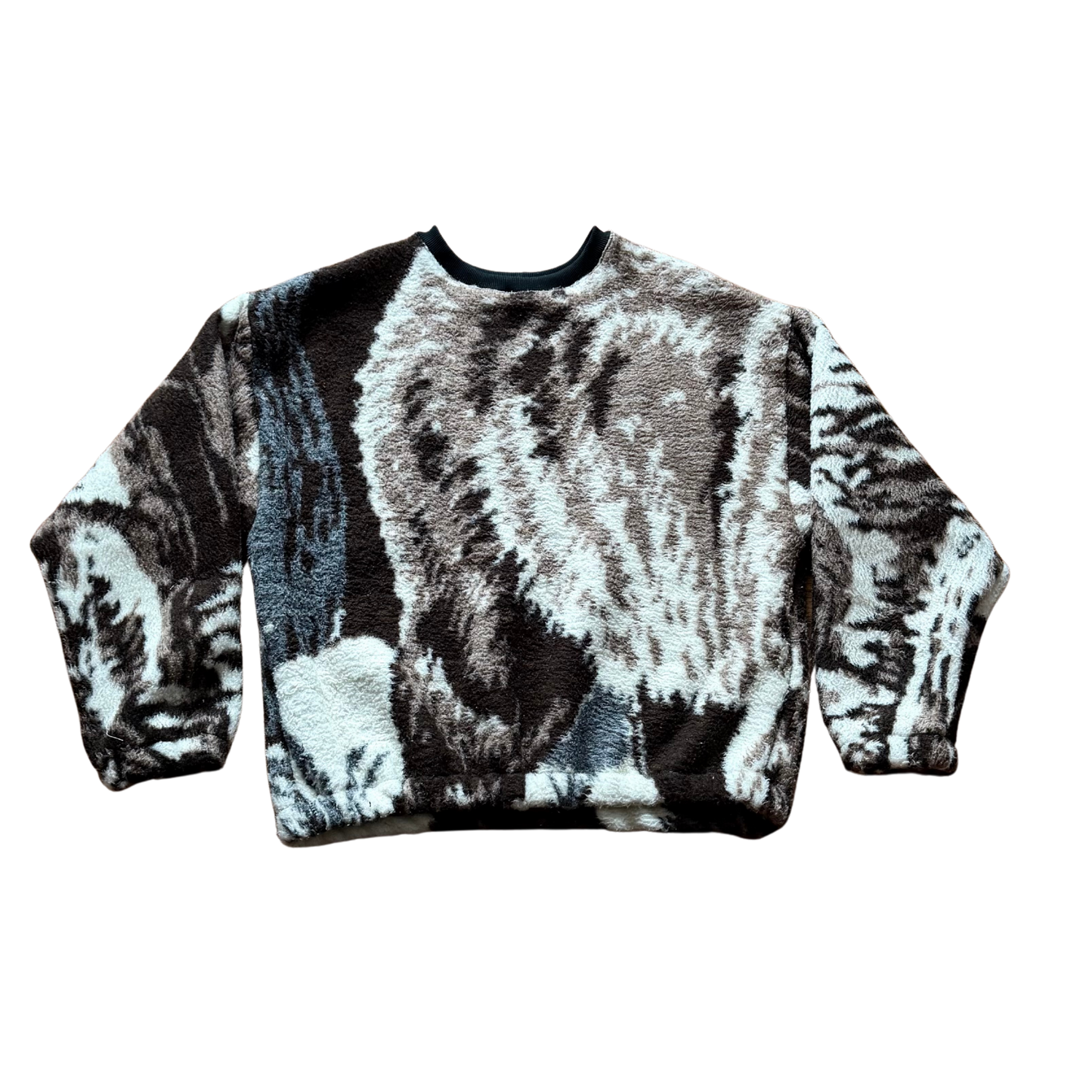 Fuzzy bear crewneck