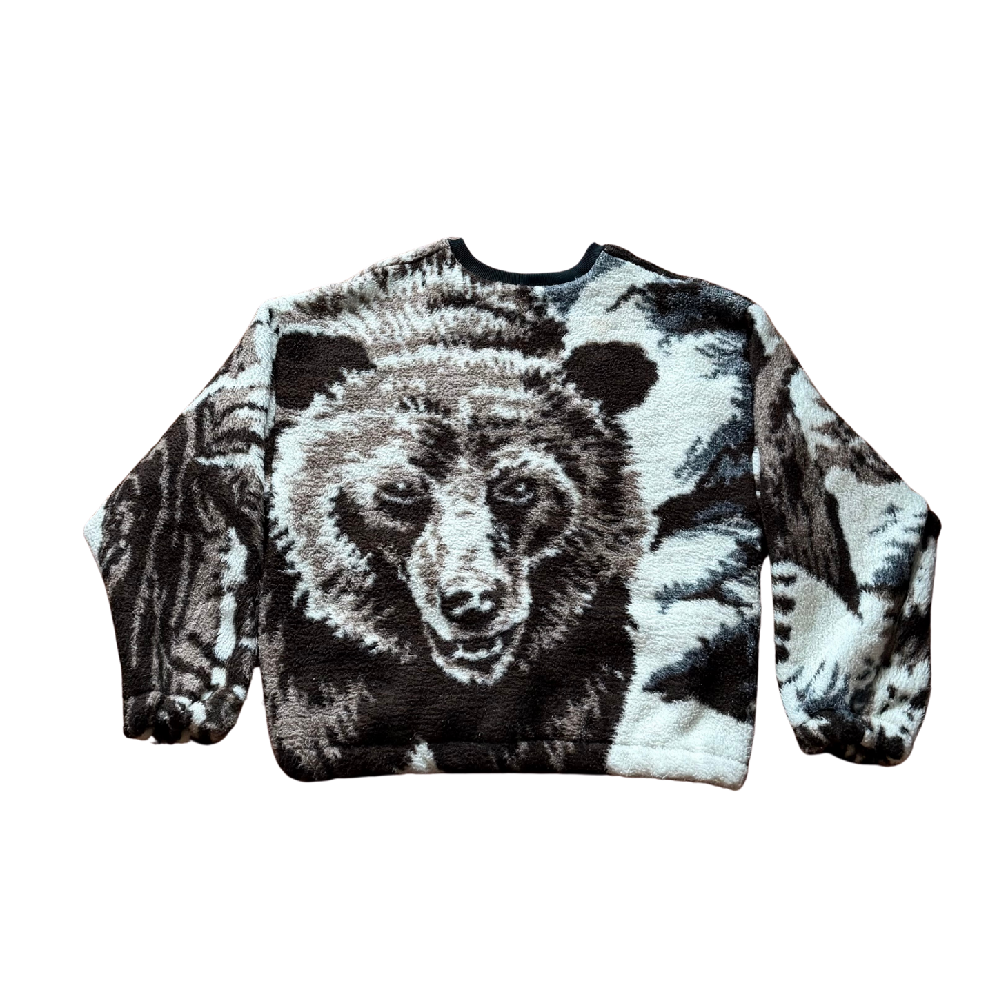 Fuzzy bear crewneck
