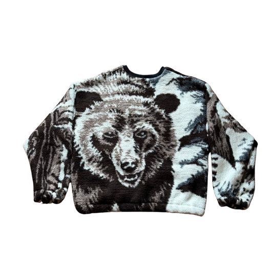 Fuzzy bear crewneck