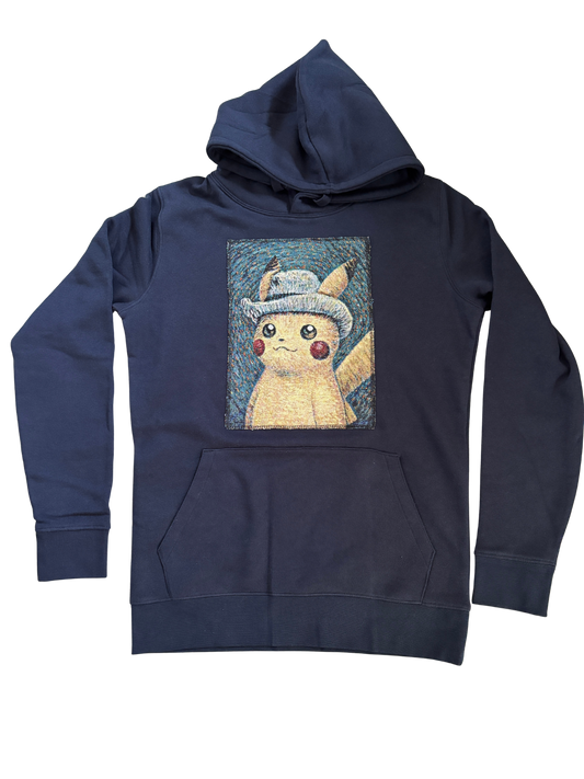 Van Gogh Pikachu Patch Hoodie